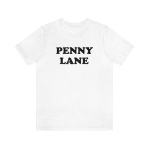 Penny Lane T-Shirt, Classic Rock Tee White Shirt